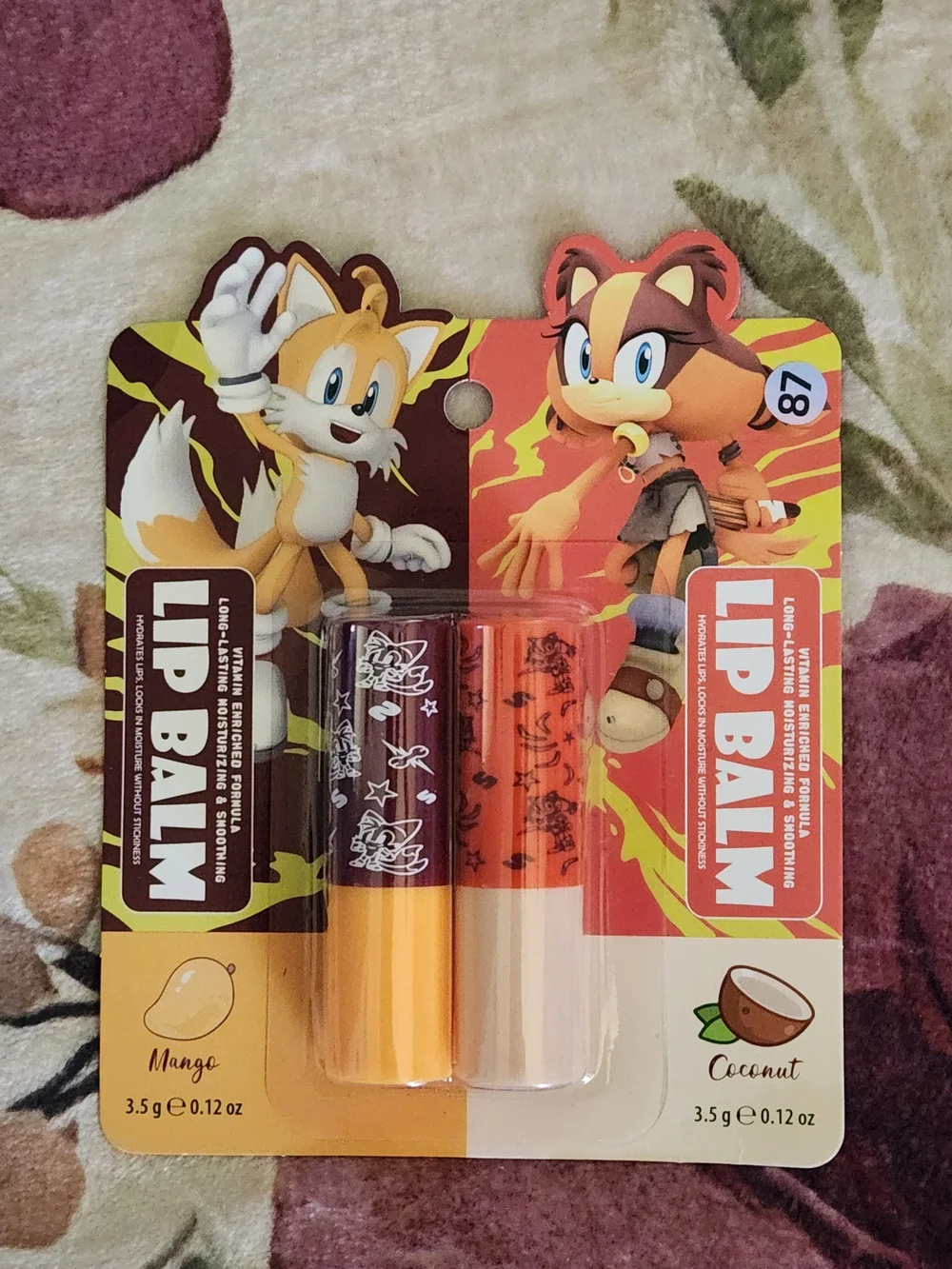 Lip Balm Duo-Sonic The Hedgehog NWOT